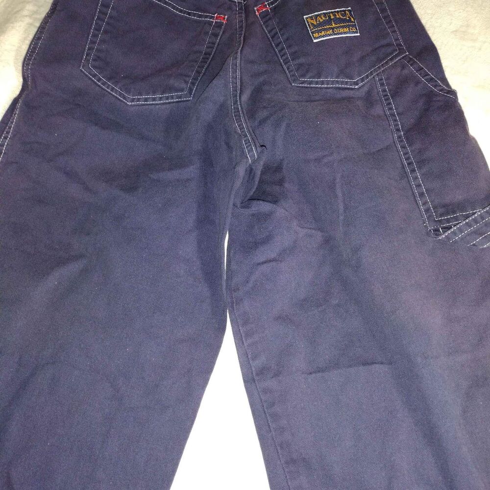 🙂Boys' Blue Nautica Painter's Pants Size 7 - Picture 4 of 5